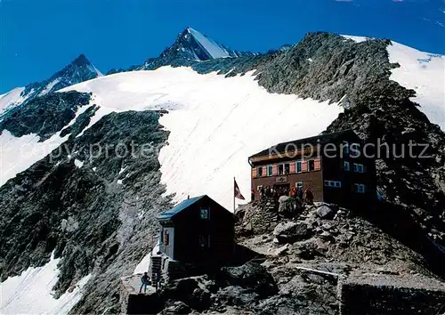 AK / Ansichtskarte Saas Fee_VS Mischabelhuette Berghaus Walliser Alpen 