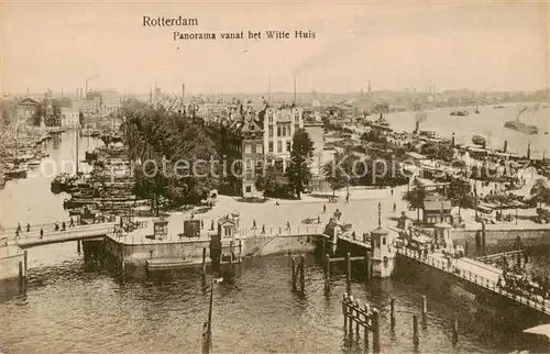 AK / Ansichtskarte Rotterdam Panorama vanaf het Witte Huis Rotterdam