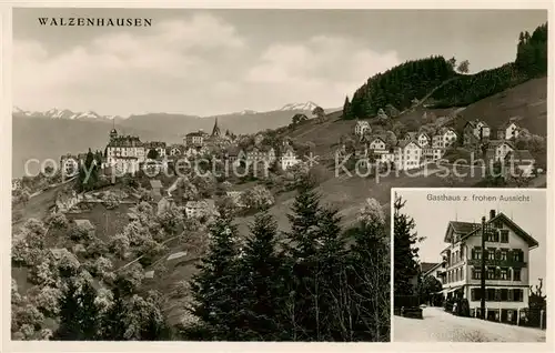 AK / Ansichtskarte Walzenhausen_AR Panorama u. Gasthaus zur frohen Aussicht Walzenhausen AR