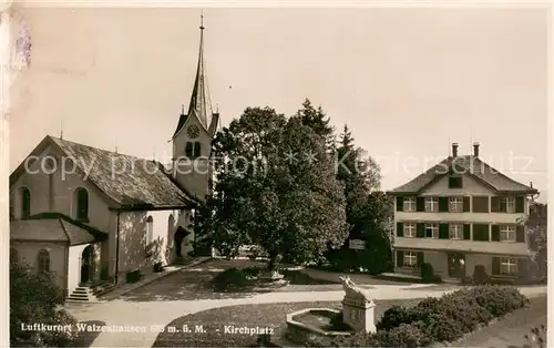 AK / Ansichtskarte Walzenhausen_AR Kirchplatz Walzenhausen AR