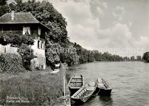 AK / Ansichtskarte Zurzach Partie am Rhein Zurzach