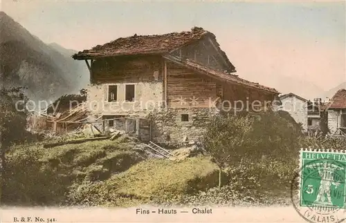 AK / Ansichtskarte Fins Hauts_Finshauts_Finhaut_VS Chalet Aussenansicht 