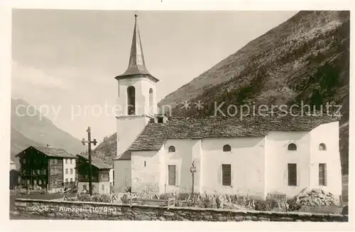 AK / Ansichtskarte Almagell_Saas Almagell_VS Kirche Aussenansicht 