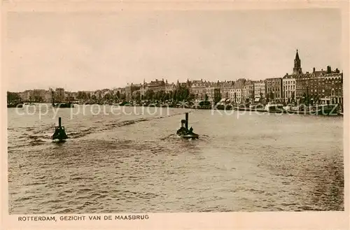 AK / Ansichtskarte 73794706 Rotterdam Gezicht van de Maasbrug Rotterdam