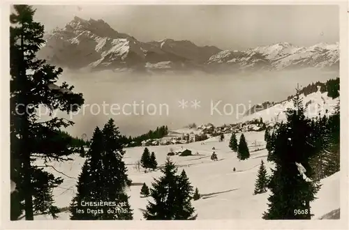 AK / Ansichtskarte Chesieres et les Dents du midi Chesieres