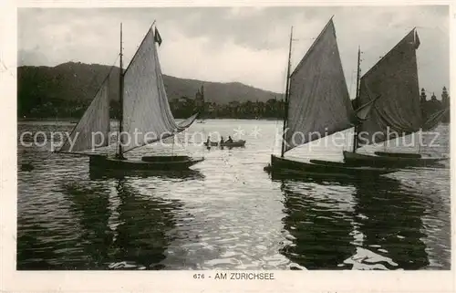 AK / Ansichtskarte Zuerichsee_ZH Segelpartie Zuerichsee ZH