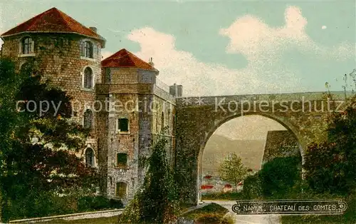 AK / Ansichtskarte 73794869 Namur_sur_Meuse Château des Comtes Schloss Feldpost Namur_sur_Meuse