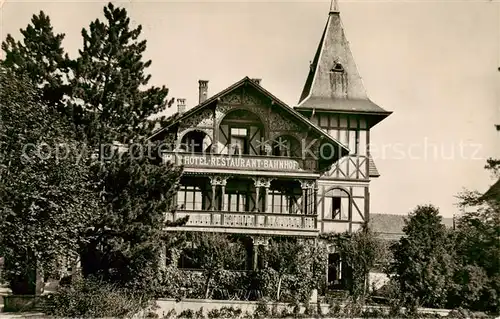 AK / Ansichtskarte Konolfingen_BE Hotel u. Buffet Bahnhof Aussenansicht hist. Haus  Konolfingen BE