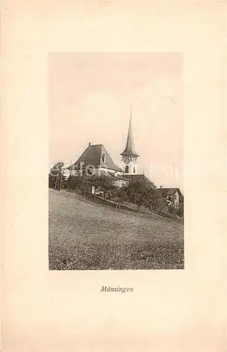 AK / Ansichtskarte Muensingen_Konolfingen_BE Kirche Aussenansicht 