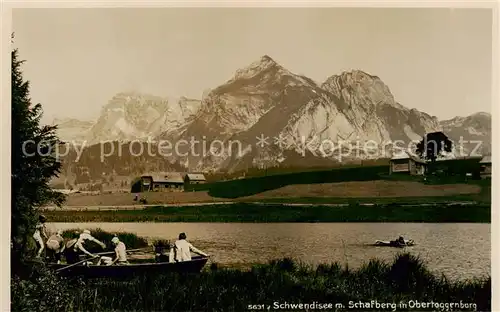 AK / Ansichtskarte Obertoggenburg Schwendisee m. Schafberg Obertoggenburg