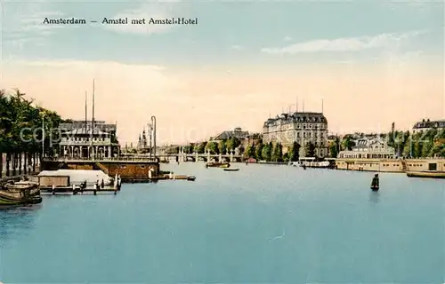 AK / Ansichtskarte 73795168 Amsterdam__NL Amstel met Amstel Hotel 