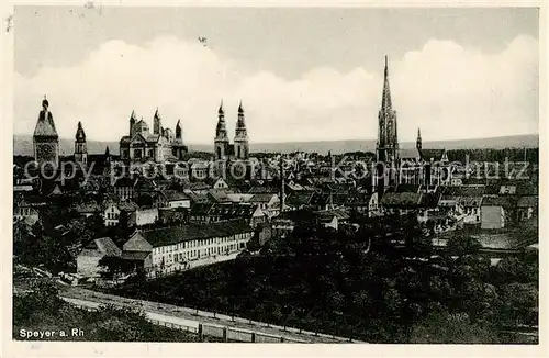 AK / Ansichtskarte 73795225 Speyer_Rhein Stadtblick Speyer Rhein