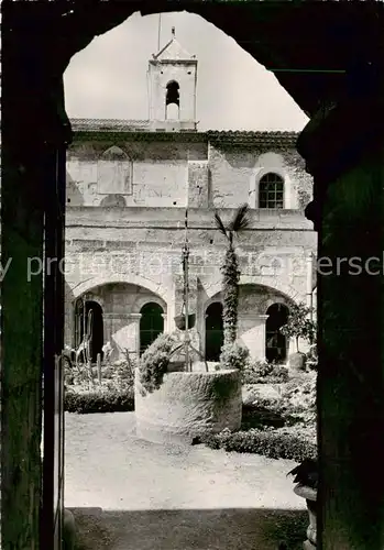 AK / Ansichtskarte Tarascon_13 Abbaye de Saint Michel de Frigolet Interieur du Cloitre et le Clocher Roman 