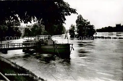 AK / Ansichtskarte Rheinfelden_AG Schifflaende Fahrgastschiff Rheinfelden AG