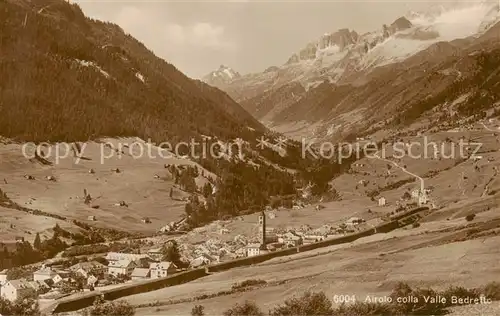 AK / Ansichtskarte Airolo_TI Panorama Valle Bedretto 