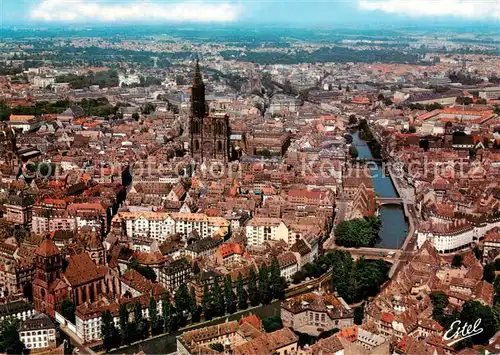 AK / Ansichtskarte Strasbourg_67_Alsace Vue aerienne Eglise Saint Thomas 