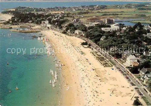 AK / Ansichtskarte Carnac_56_Morbihan La grande plage Fliegeraufnahme 