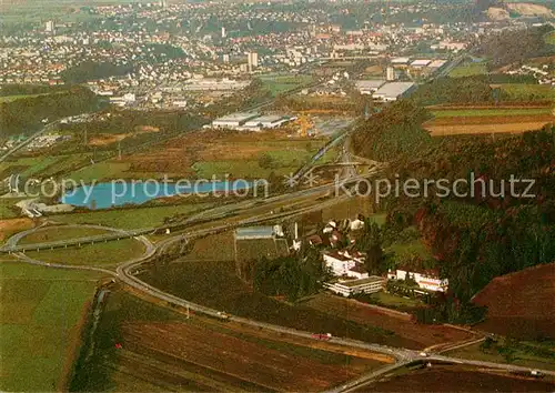 AK / Ansichtskarte 73796438 Biberach__Riss Kneipp Sanatorium Jordanbad Fliegeraufnahme 