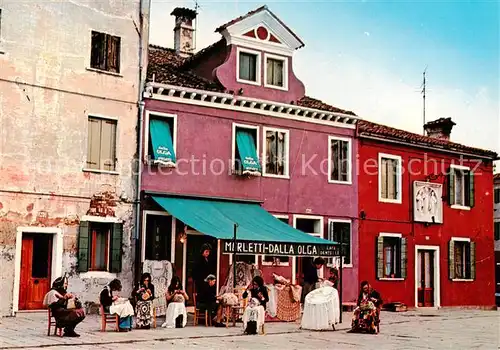 AK / Ansichtskarte 73796518 Burano Dalla Olga Merletti dArte Piazzetta Galuppi Burano