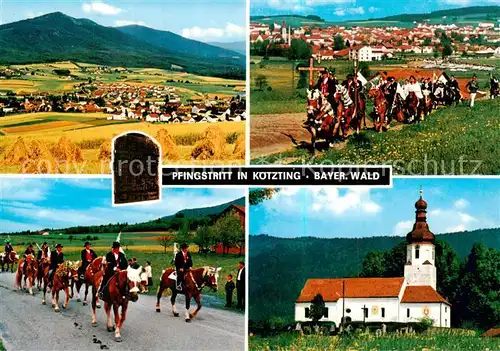 AK / Ansichtskarte 73796555 Koetzting Panorama Pfingstritt Kirche Koetzting