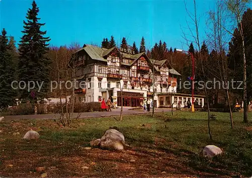 AK / Ansichtskarte 73796565 Spindleruv_Mlyn_Spindelmuehle_Riesengebirge_CZ Interhotel Savoy 