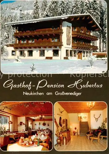 AK / Ansichtskarte 73796605 Neukirchen_Grossvenediger Gasthof Pension Hubertus Gaststube Treppe Neukirchen Grossvenediger