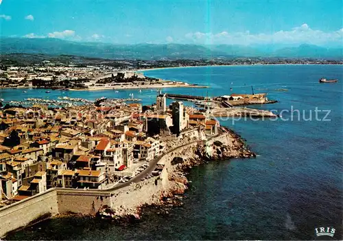 AK / Ansichtskarte Antibes_06_Alpes_Maritimes Les Remparts la vieille Ville le Port et le Fort Carre Vue aerienne 