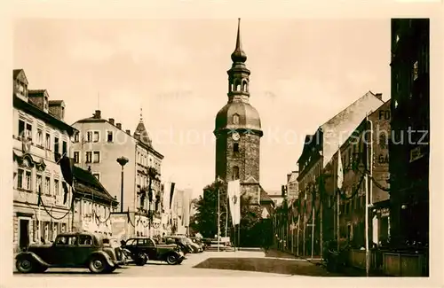 AK / Ansichtskarte 73796954 Bad_Schandau Marktplatz Kirche Bad_Schandau