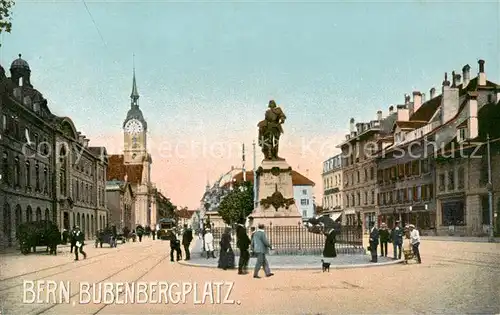 AK / Ansichtskarte Bern_BE Bubenbergplatz Denkmal Bern_BE