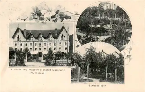 AK / Ansichtskarte Dussnang_TG Kurhaus und Wasserheilanstalt Gartenanlagen 