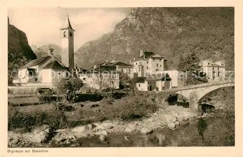 AK / Ansichtskarte Bignasco_TI Hotel du Glacier Eglise Col Basodino 