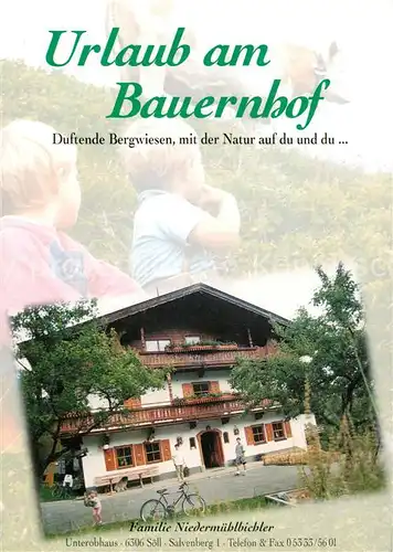 AK / Ansichtskarte 73797580 Soell_Tirol_AT Urlaub am Bauernhof 