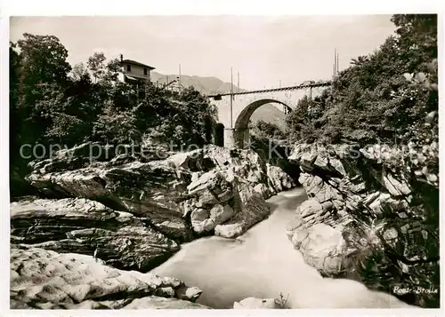 AK / Ansichtskarte Ponte Brolla_TI Ferrovie Centovalli e Valle Maggia 