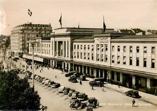 AK / Ansichtskarte Geneve_GE La Gare et lHotel Cornavin Geneve_GE