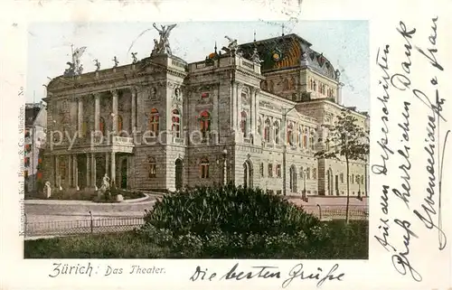 AK / Ansichtskarte Zuerich_ZH Das Theater Zuerich_ZH