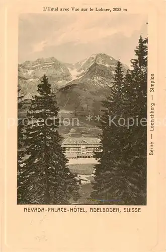 AK / Ansichtskarte 13798431 Adelboden_BE Nevada Palace Hotel Alpen 