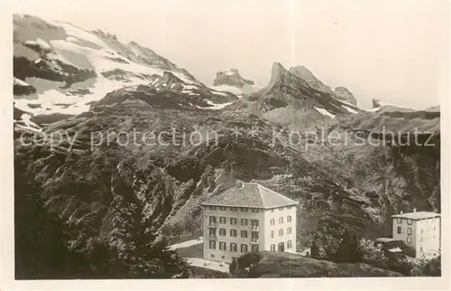 AK / Ansichtskarte 13798461 Engelberg__OW Hotel Truebsee mit Wendenstoecke 