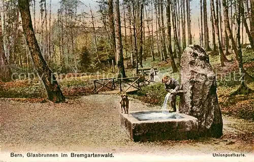 AK / Ansichtskarte 13798523 Bern_BE Glasbrunnen im Bremgartenwald Bern_BE