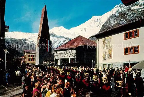 AK / Ansichtskarte 13798531 Saas-Fee_VS Alphubel Taeschhorn Dom 