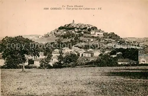 AK / Ansichtskarte 13798601 Cordes-Tolosannes Vue prise des Cabarnes Cordes-Tolosannes