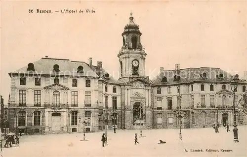 AK / Ansichtskarte 13798700 Rennes_35 Hotel de Ville 