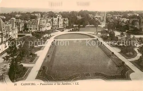 AK / Ansichtskarte Cabourg_14_Calvados Panorama et les jardins 