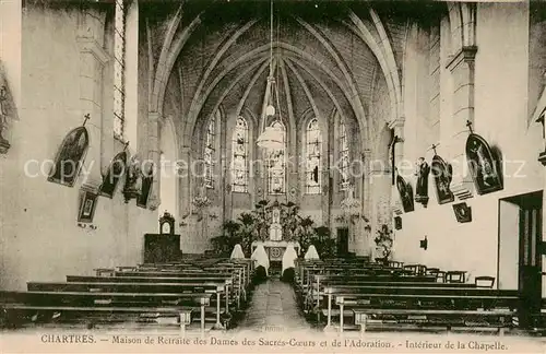 AK / Ansichtskarte Chartres_28 Maison de Retraite des Dames des Sacres Coeurs et de lAdoration Interieur de la Chapelle 