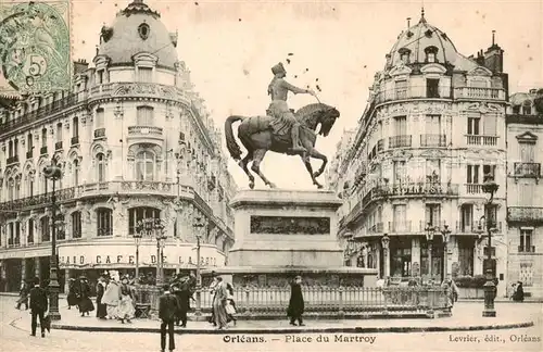 AK / Ansichtskarte Orleans_45_Loiret Place du Martroy 