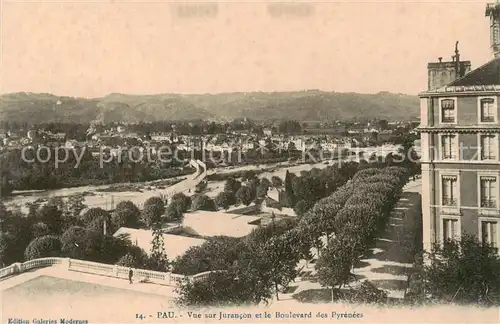 AK / Ansichtskarte Pau_64 Vue sur Jurancon et le Boulevard des Pyrenees 