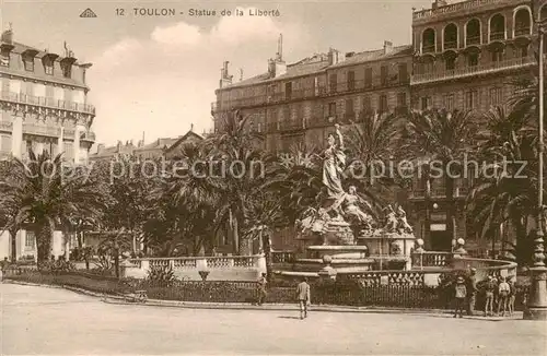 AK / Ansichtskarte Toulon_Var Statue de la Liberte Toulon_Var