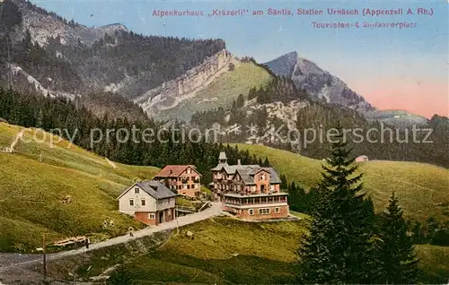 AK / Ansichtskarte Urnaesch_AR Alpenkurhaus Kraezerli am Saentis Appenzeller Alpen Urnaesch_AR