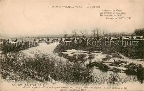 AK / Ansichtskarte Charmes sur Moselle_88 Le Grand Pont 