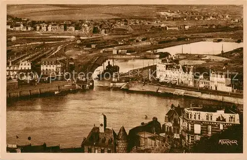 AK / Ansichtskarte Le_Treport_76 Le Port pendant la manoeuvre du Pont tournant 