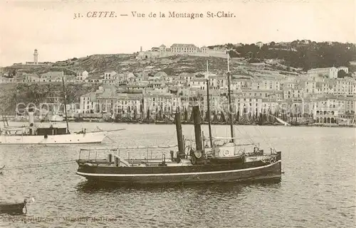 AK / Ansichtskarte Cette_Sete_34 Vue de la Montagne St Clair 